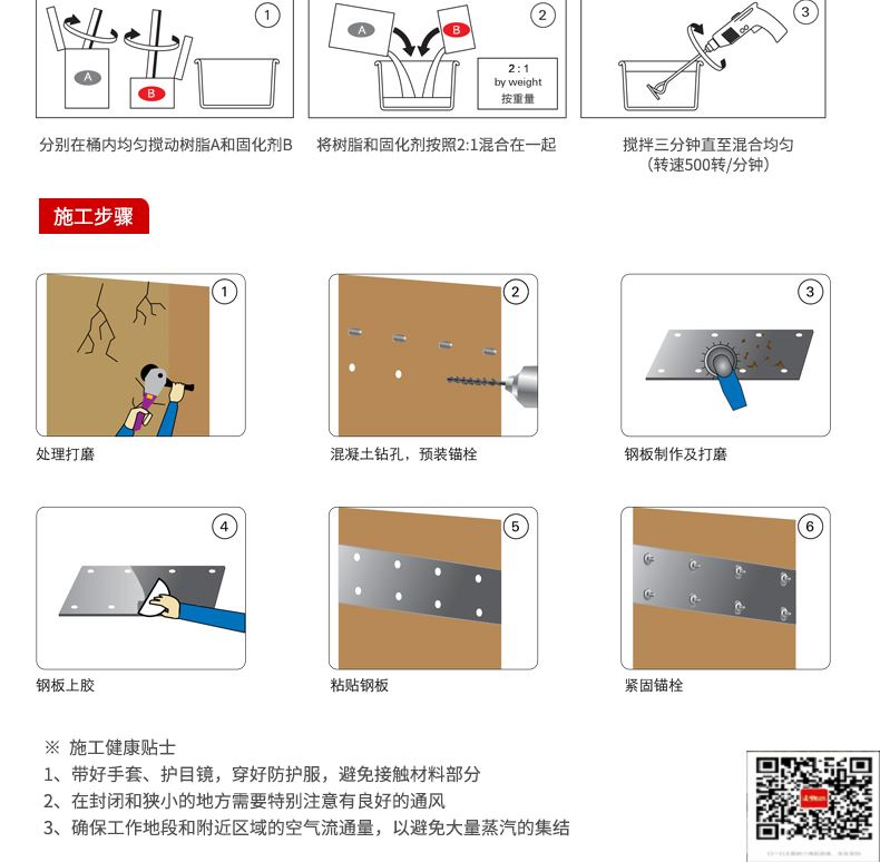 包钢颍东粘钢加固施工过程